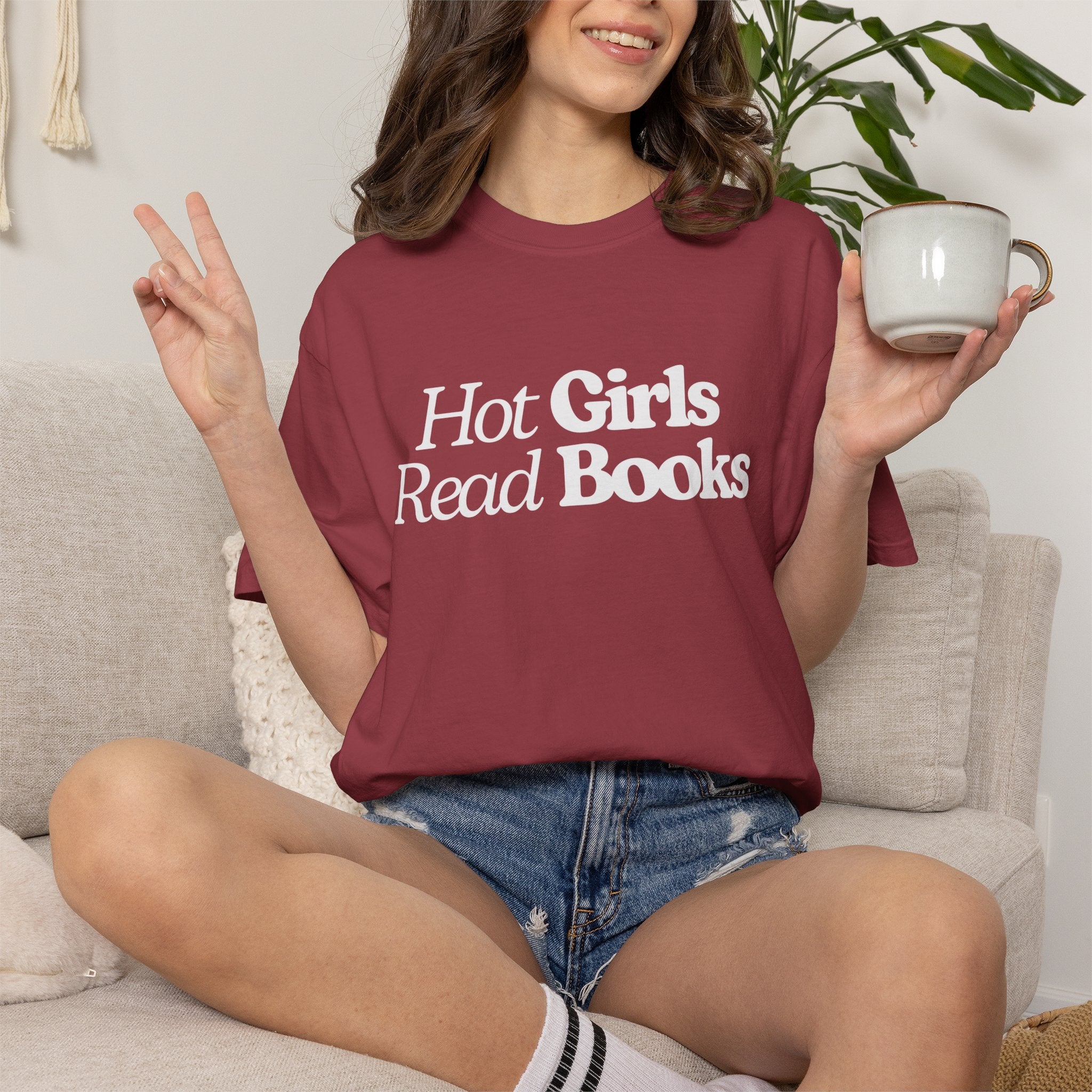 Hot Girls Read Books T-Shirt