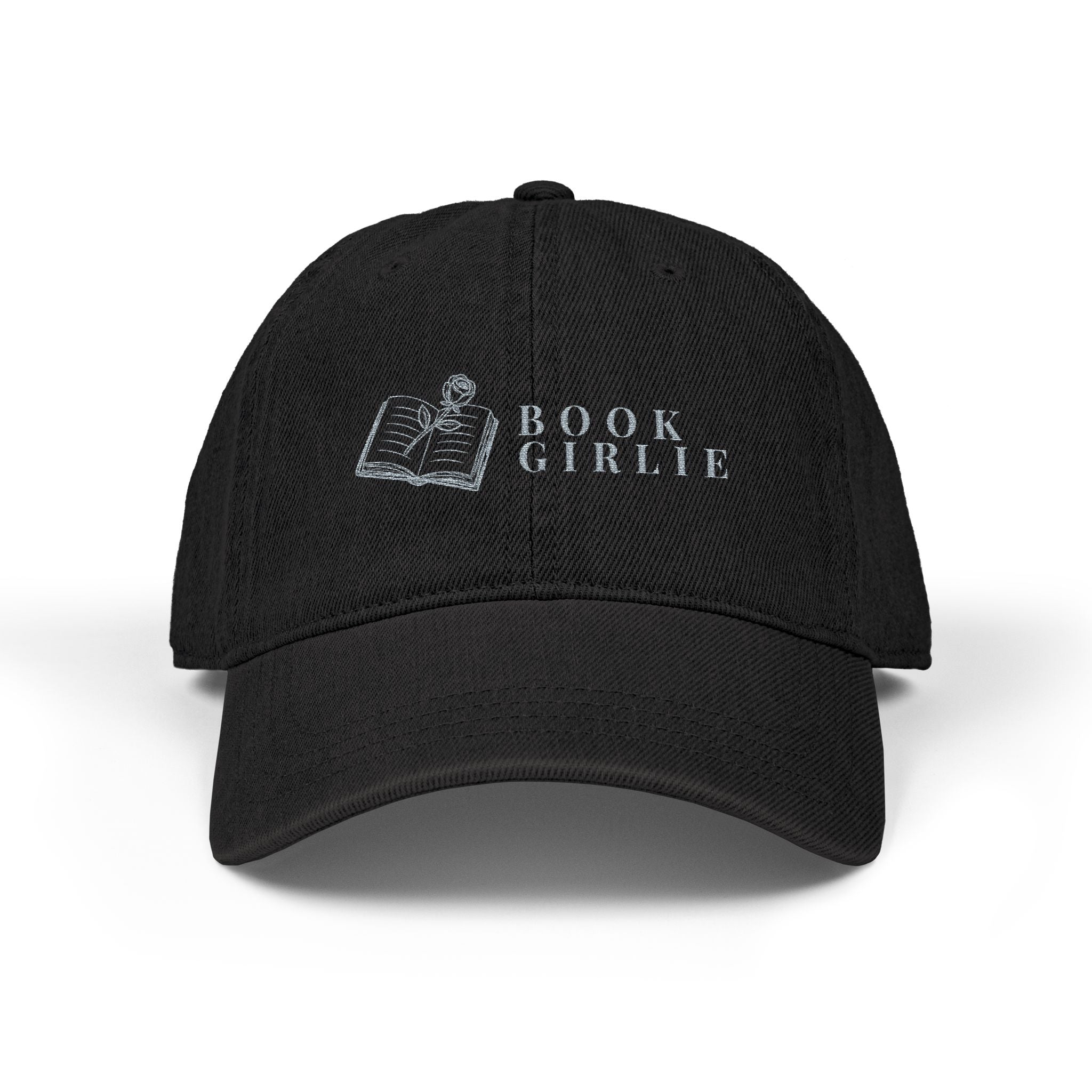 Book Girlie Embroidered Denim Hat