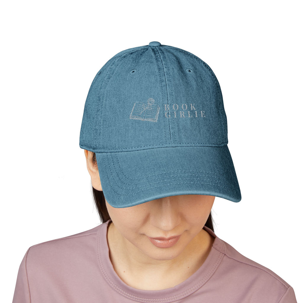 Book Girlie Embroidered Denim Hat