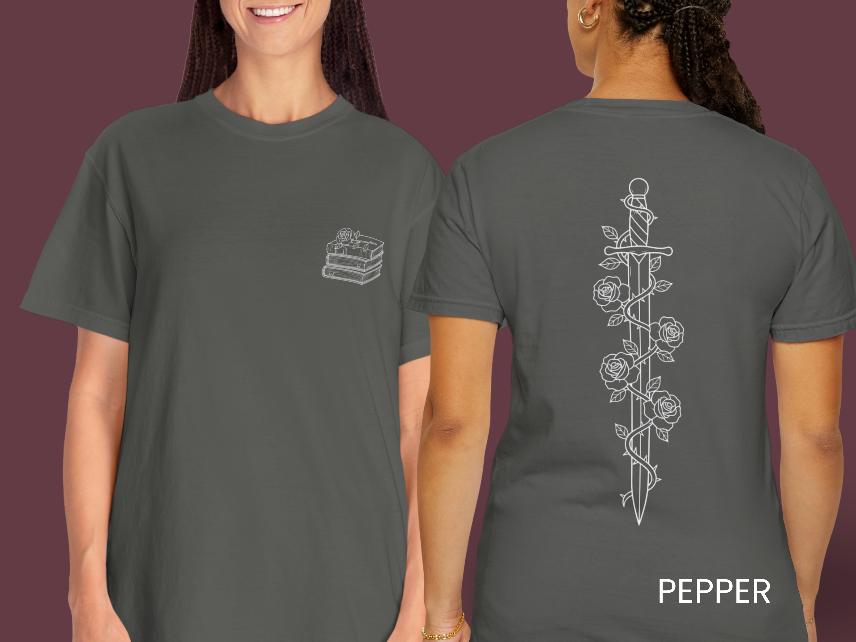 Bookish Sword & Rose T-Shirt