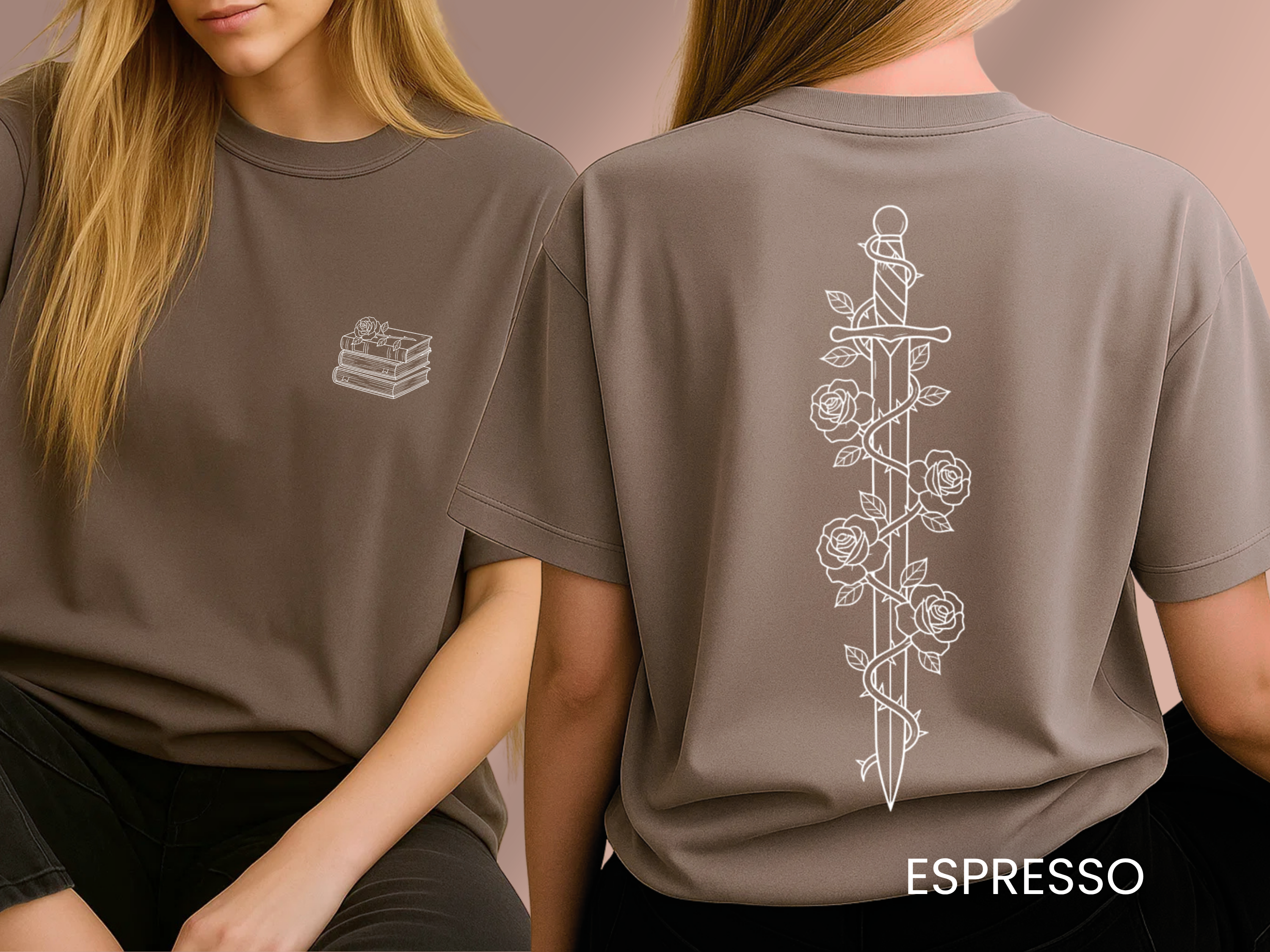 Bookish Sword & Rose T-Shirt