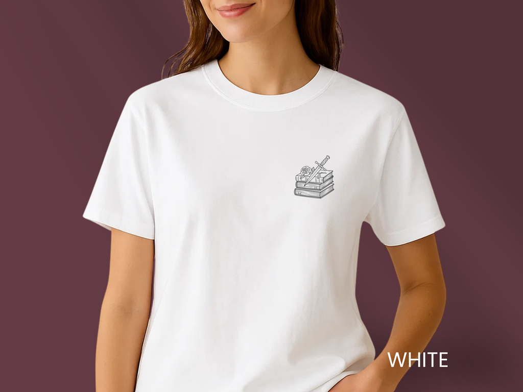 Books & Dagger Tee - Bookish T-Shirt