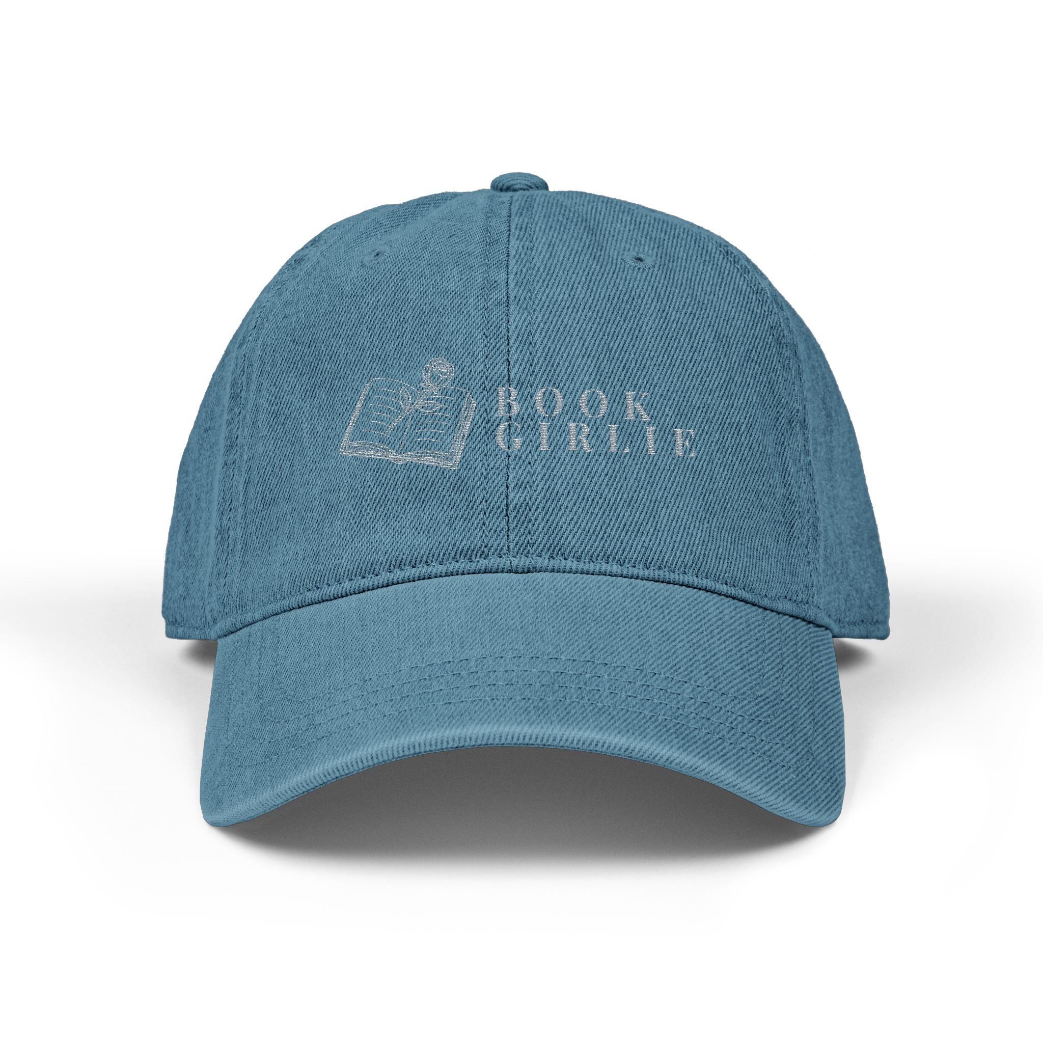 Book Girlie Embroidered Denim Hat