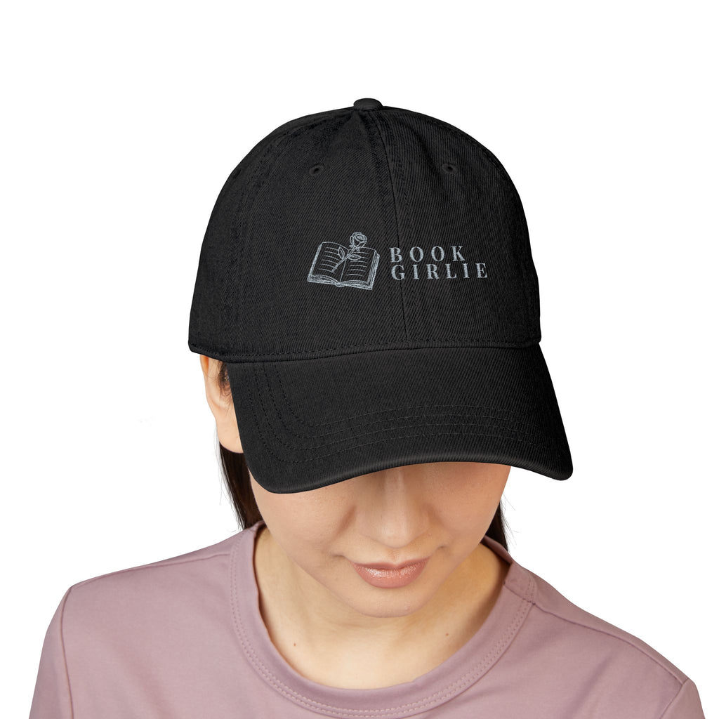 Book Girlie Embroidered Denim Hat